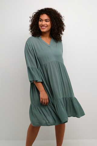 Robe 'Mariana ' KAFFE CURVE en vert : devant