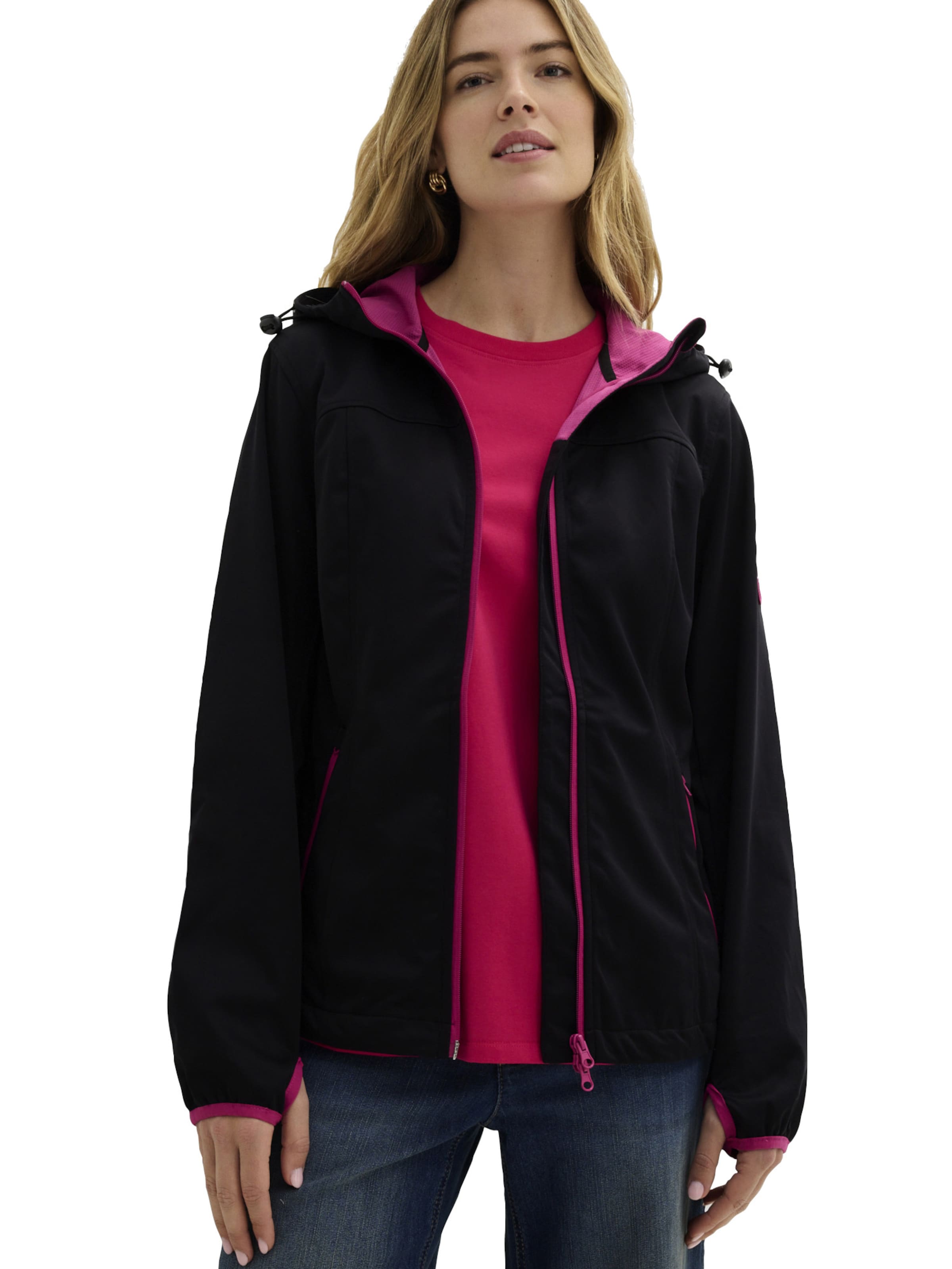 bonprix Übergangsjacke in Schwarz: Vorderseite