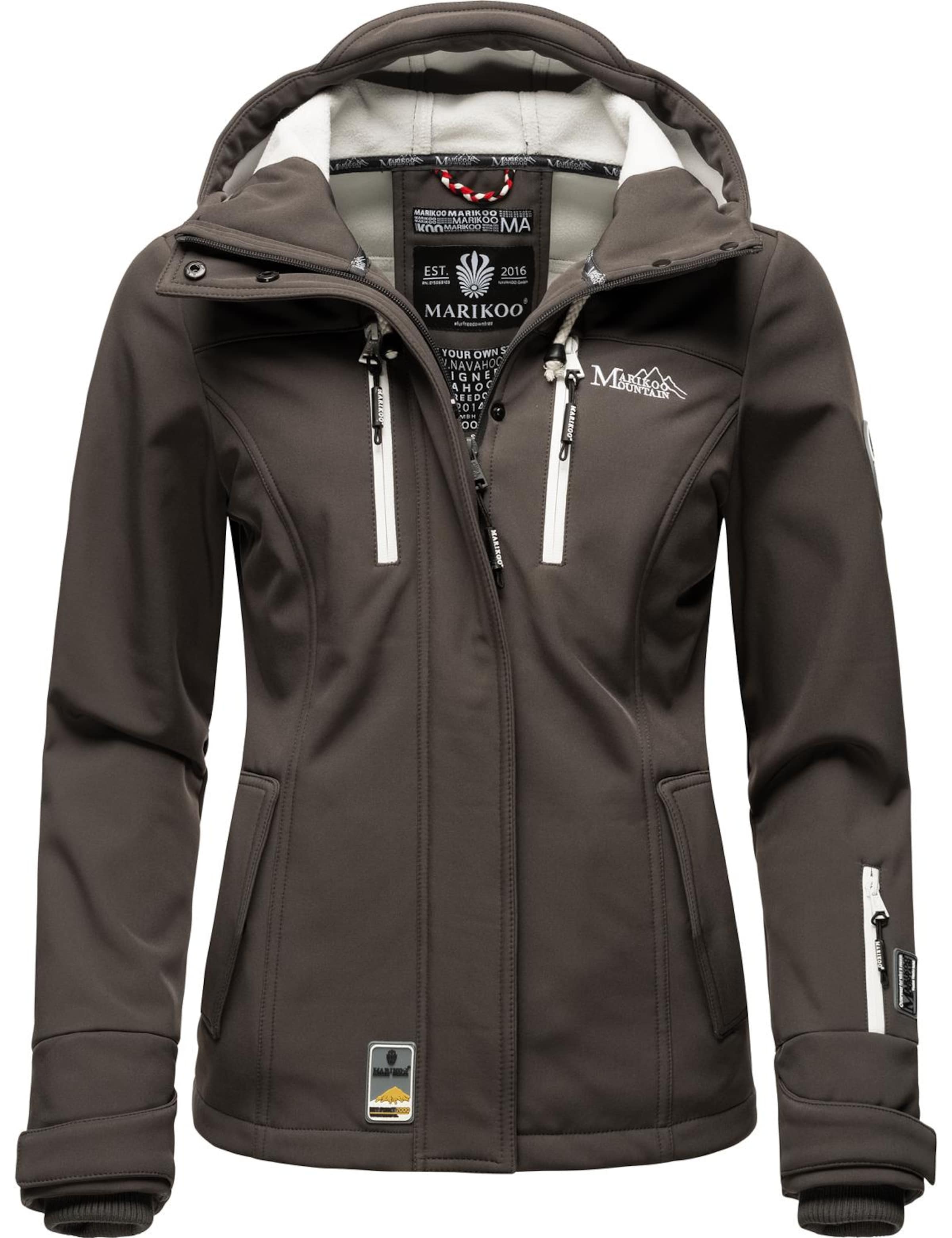 MARIKOO - Casaco funcionais 'Kleine Zicke' em cinzento: frente