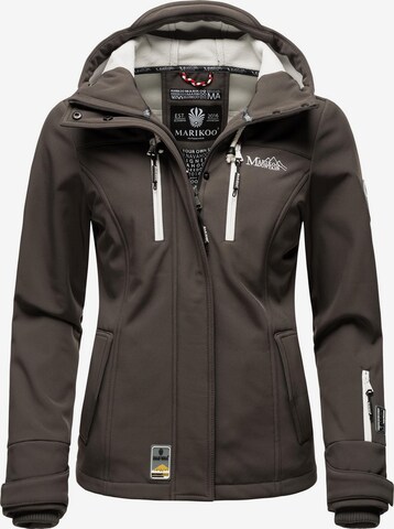 MARIKOO Weatherproof jacket 'Kleine Zicke' in Grey: front