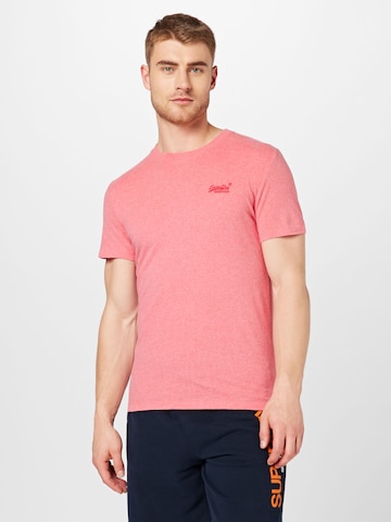 T-Shirt Superdry en rose : devant