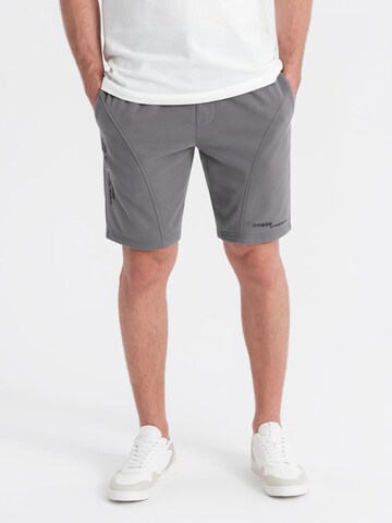 Ombre Regular Trousers in Grey: front