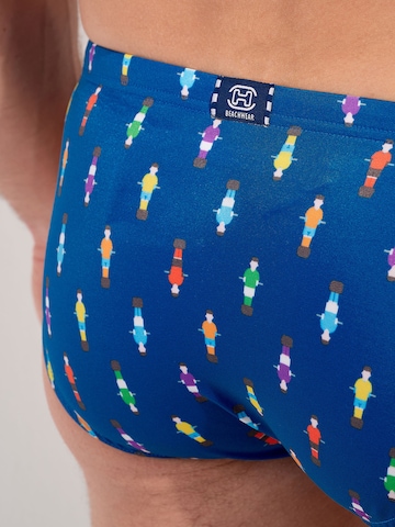 HOM Badehose ' Swim Micro Briefs Calcio ' in Blau