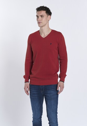 DENIM CULTURE - Pullover ' TITO ' em vermelho