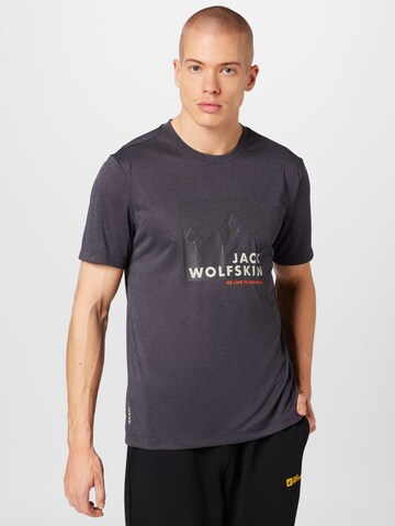 JACK WOLFSKIN Funkční tričko – šedá: přední strana