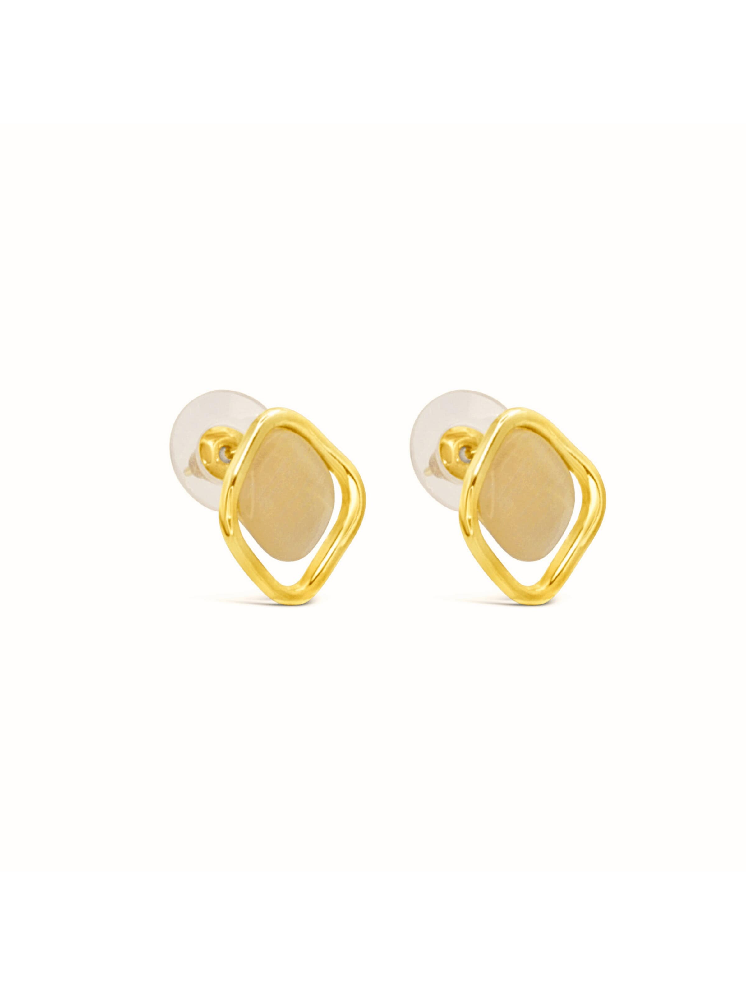 ARS-ARGENTI Ohrringe 'GOLDEN GIRL'‌‌‌‌‌‌ in Gold: Vorderseite