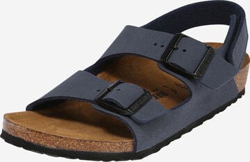 BIRKENSTOCK Open shoes 'Milano' in Blue: front