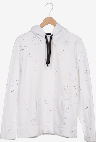 HOLLISTER Sweatshirt & Zip-Up Hoodie in XL in White: front