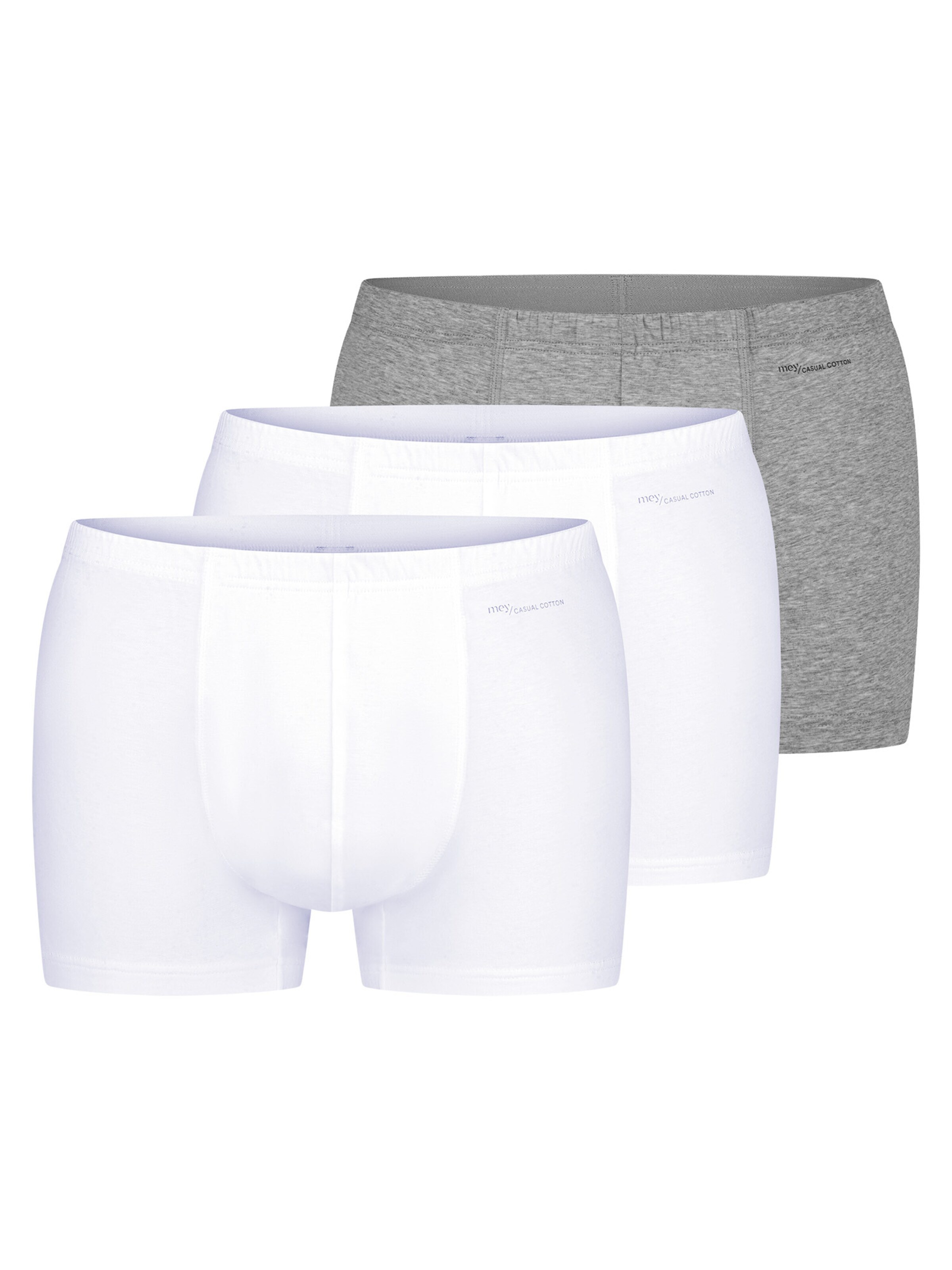 Mey Boxershorts 'Casual Cotton'‌‌‌ in Silber: Vorderseite