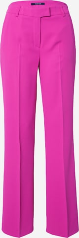 TAIFUN Расклешенный Плиссированные брюки в Ярко-розовый: спереди