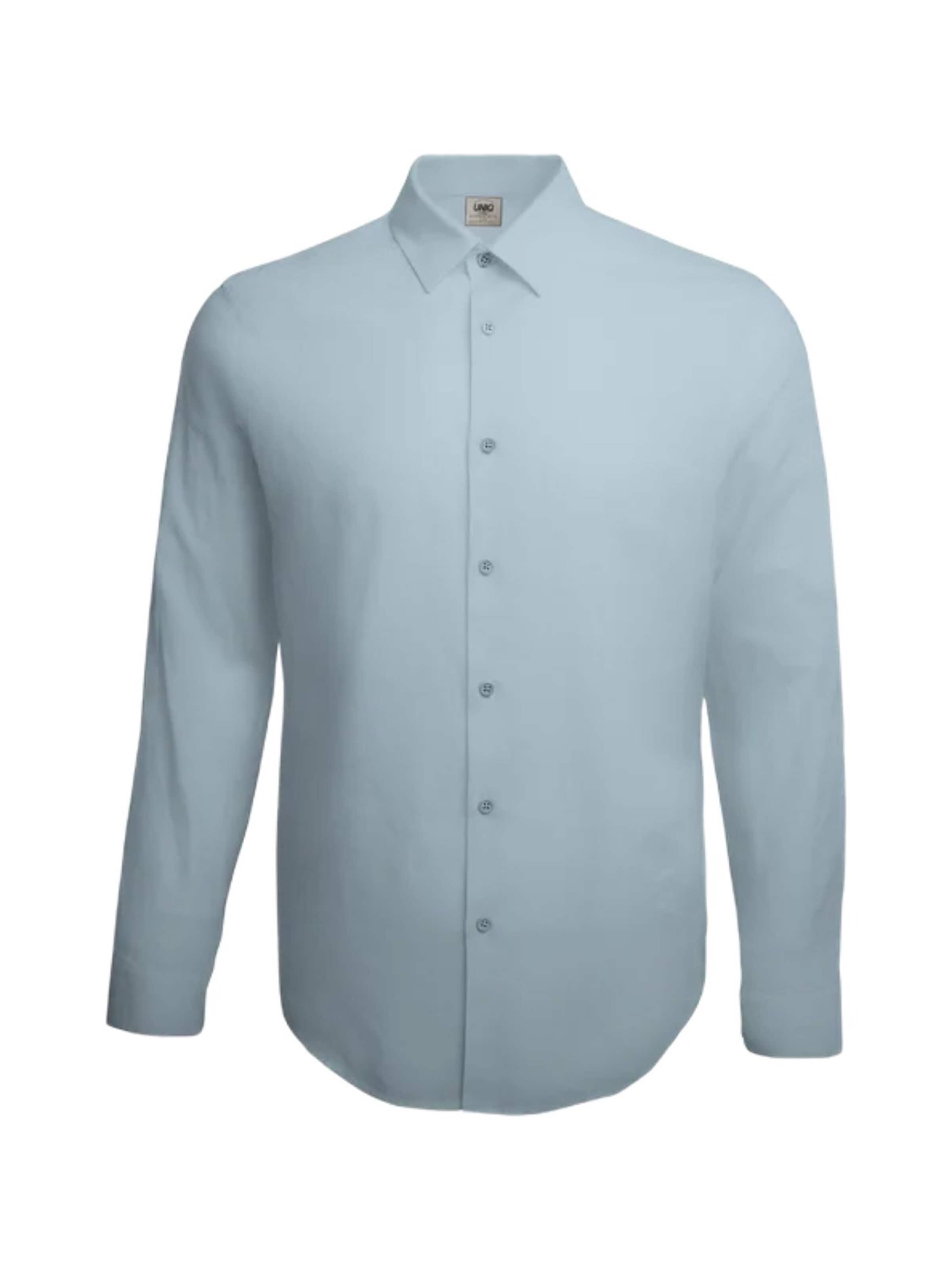 UNIQVIBE Regular fit Blouse in Blauw: voorkant
