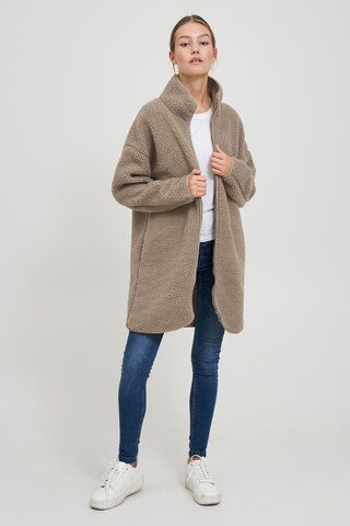 Oxmo Between-Seasons Coat 'TOVA' in Beige