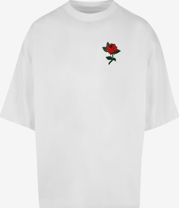 Mister Tee Shirt 'Rose' in White: front