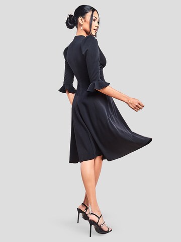GODDIVA Midikleid in Schwarz