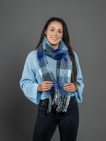 COLLEZIONE ALESSANDRO Scarf 'Beth' in Blue: front