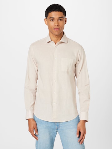 Regular fit Camicia 'Ferrol' di Bruun & Stengade in beige: frontale