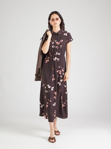 VERO MODA Obleka 'VMNEWHALLIE' | rjava barva: sprednja stran