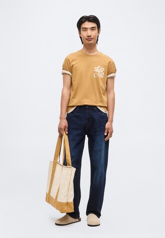 SCOTCH & SODA T-shirt i brun