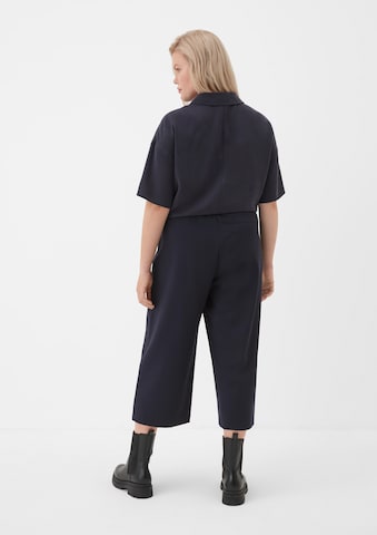 TRIANGLE Wide Leg Hose in Blau