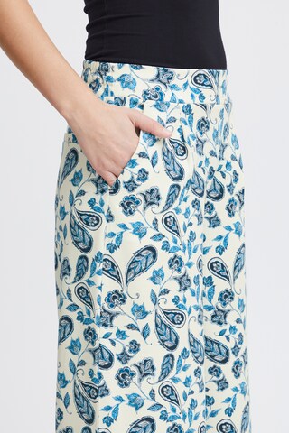 Wide Leg Pantalon à pince 'IHKate' ICHI en bleu