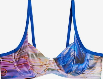 Desigual Bustier Bikinitoppi värissä sininen: etupuoli