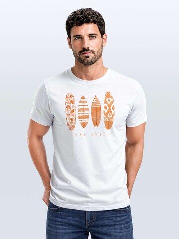 Neverless Shirt 'Long Beach' in White