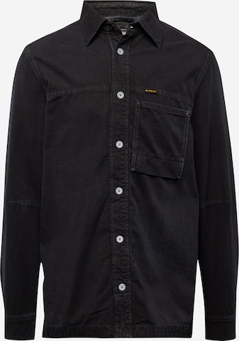 G-Star RAW Regular fit Button Up Shirt in Black: front