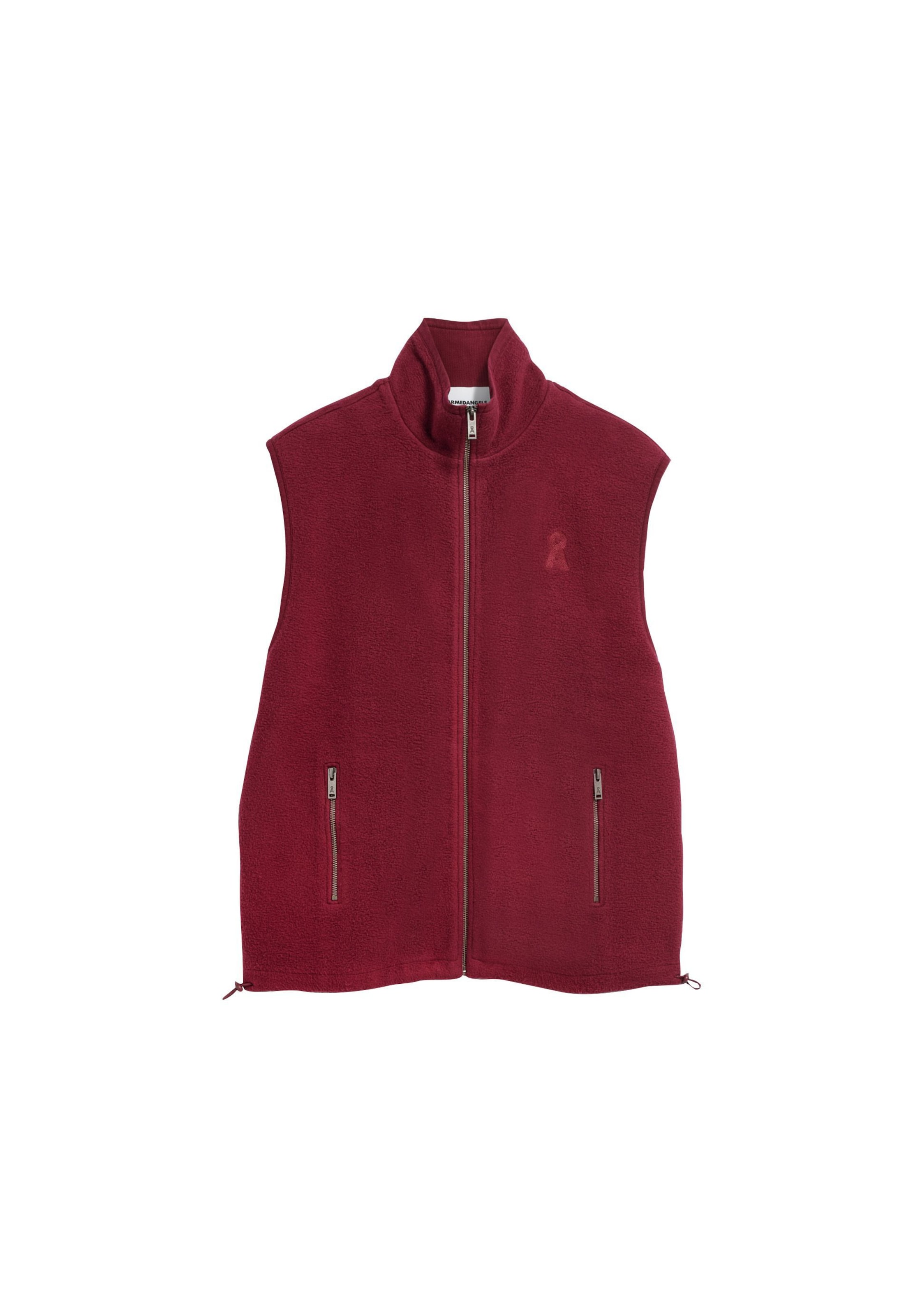 ARMEDANGELS Bodywarmer in Rood: voorkant