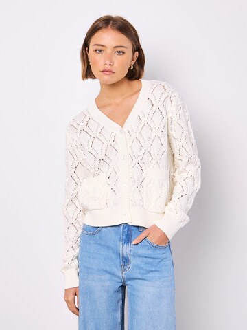 Apricot Gebreid vest ' ' in Wit