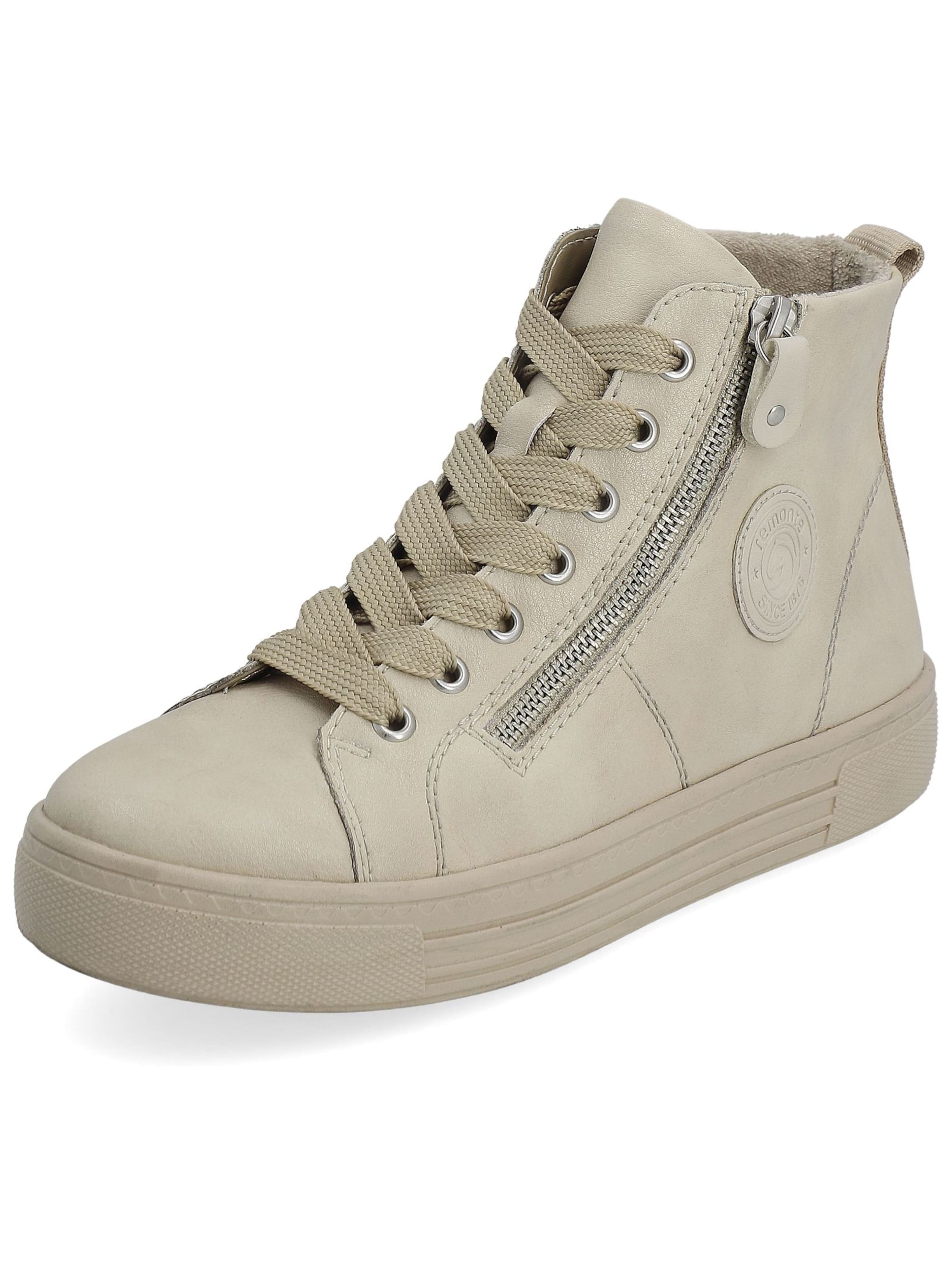 REMONTE Sneakers hoog in Beige: voorkant