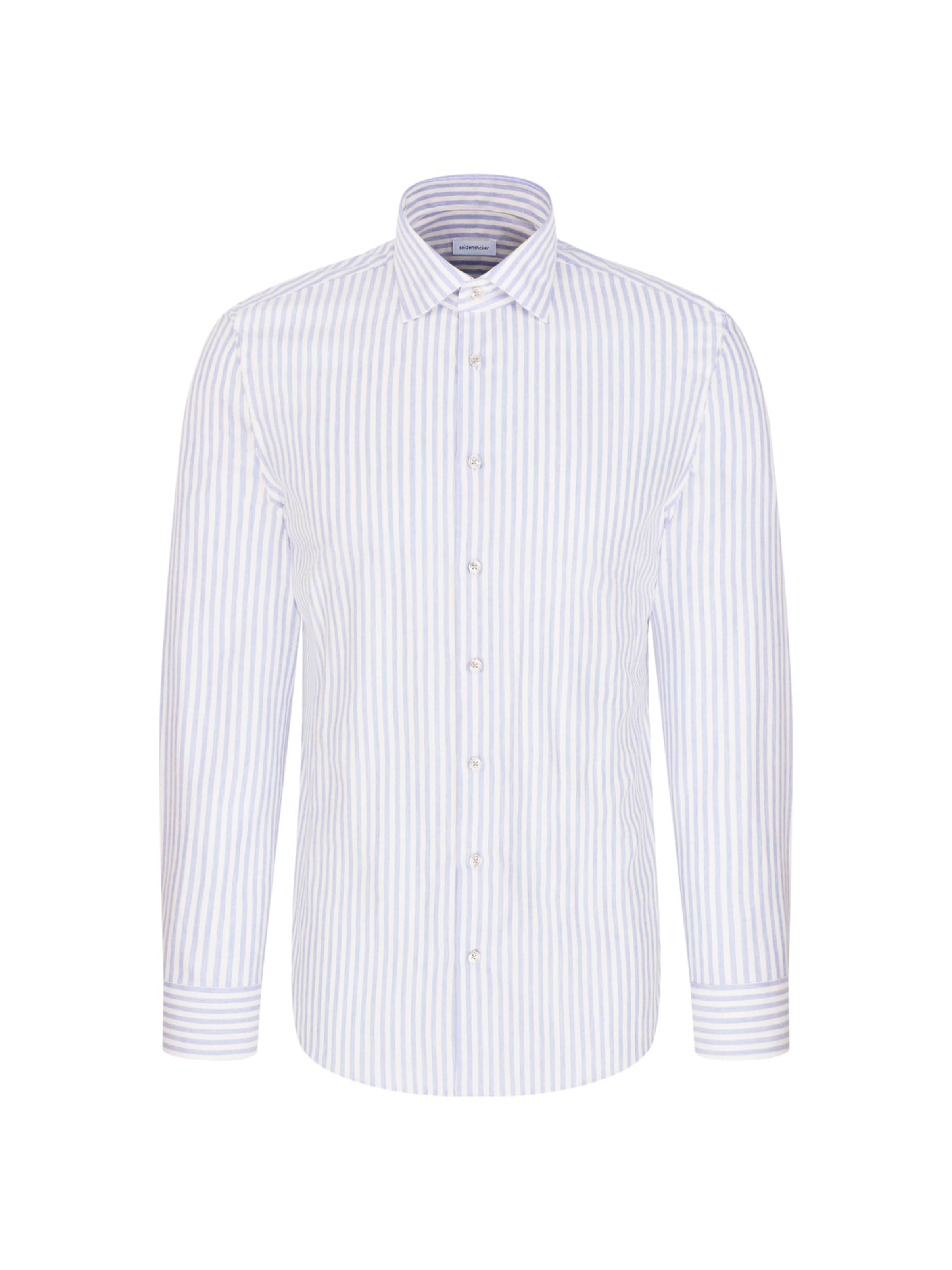 SEIDENSTICKER Slim fit Business shirt in Blue: front