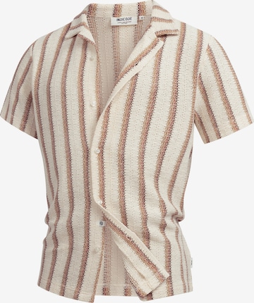 Chemise 'INGlumin' INDICODE JEANS en beige : devant