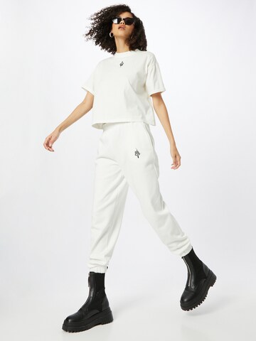 ABOUT YOU x INNA Tapered Pants 'Sandra' in White