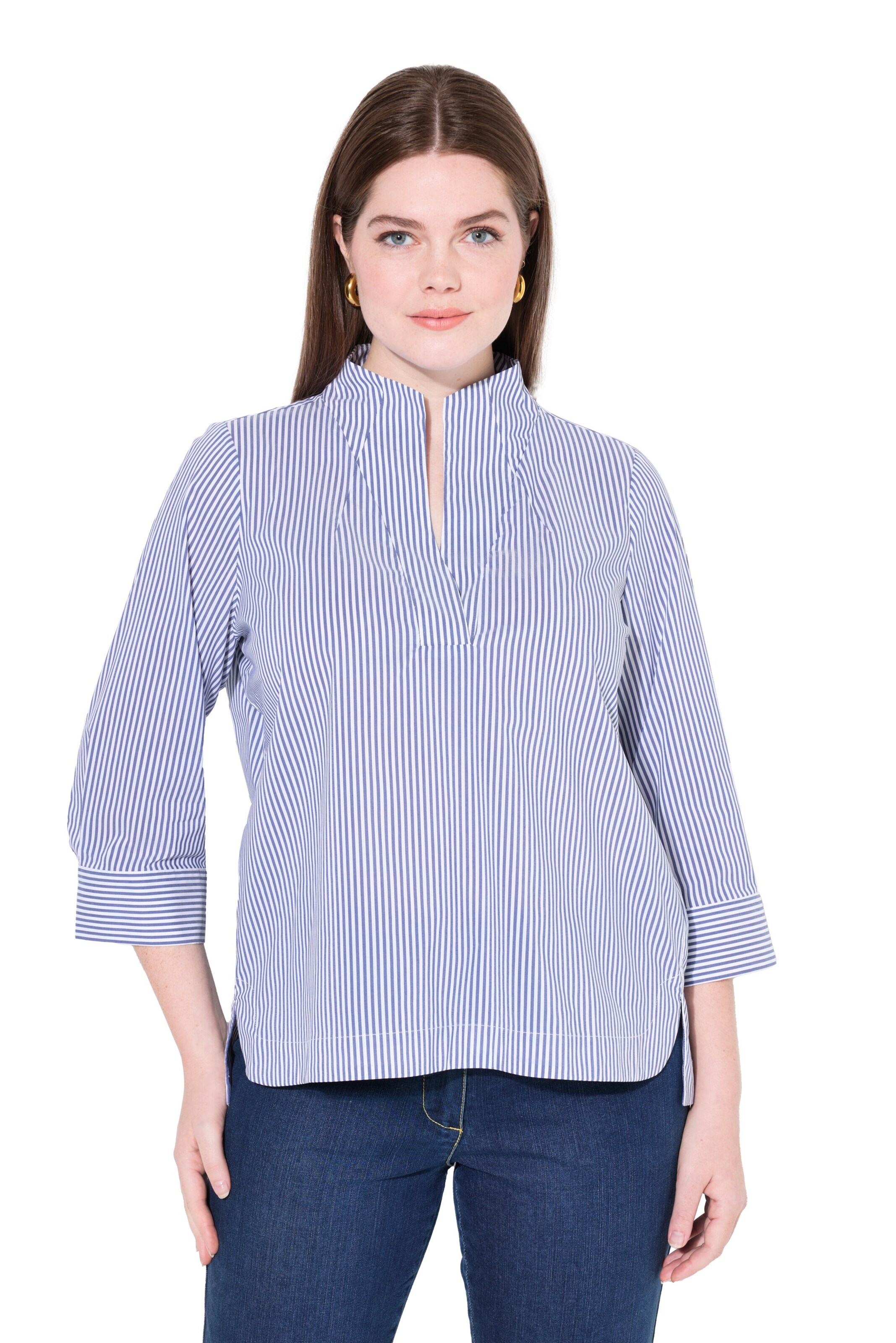 Ulla Popken Blouse in Blue: front