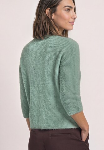 STREET ONE Knit Cardigan in Green