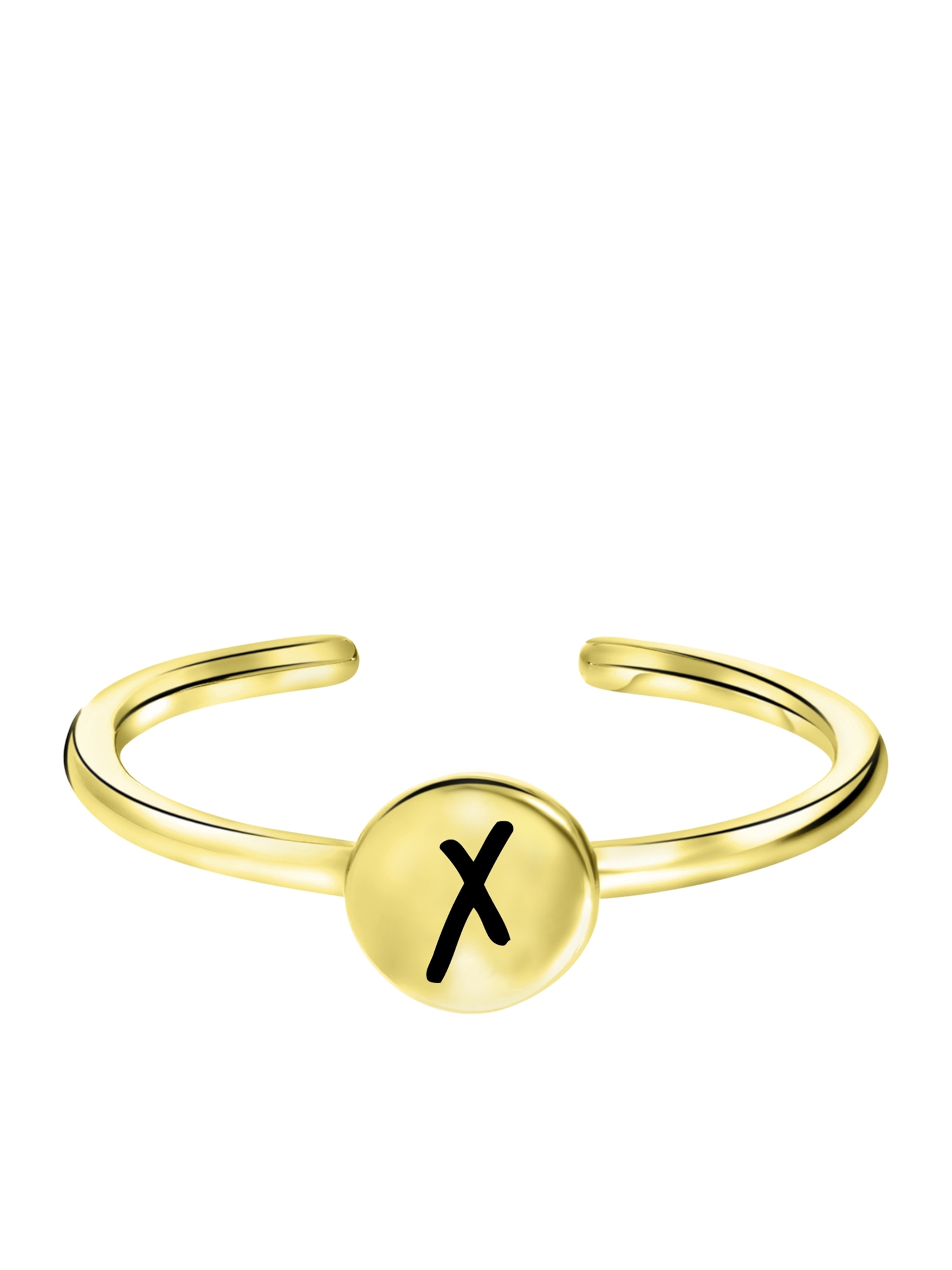 Lucardi Ring in Goud: voorkant