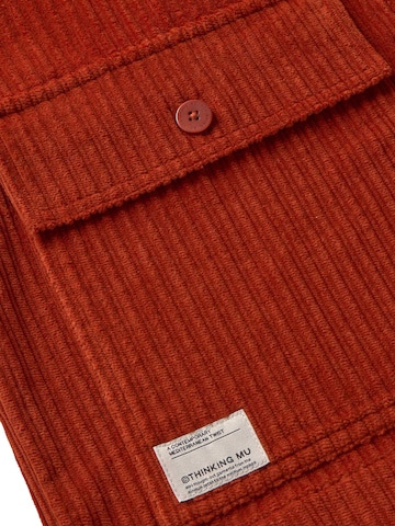 Thinking MU Regular Fit Hemd in Braun: Vorderseite
