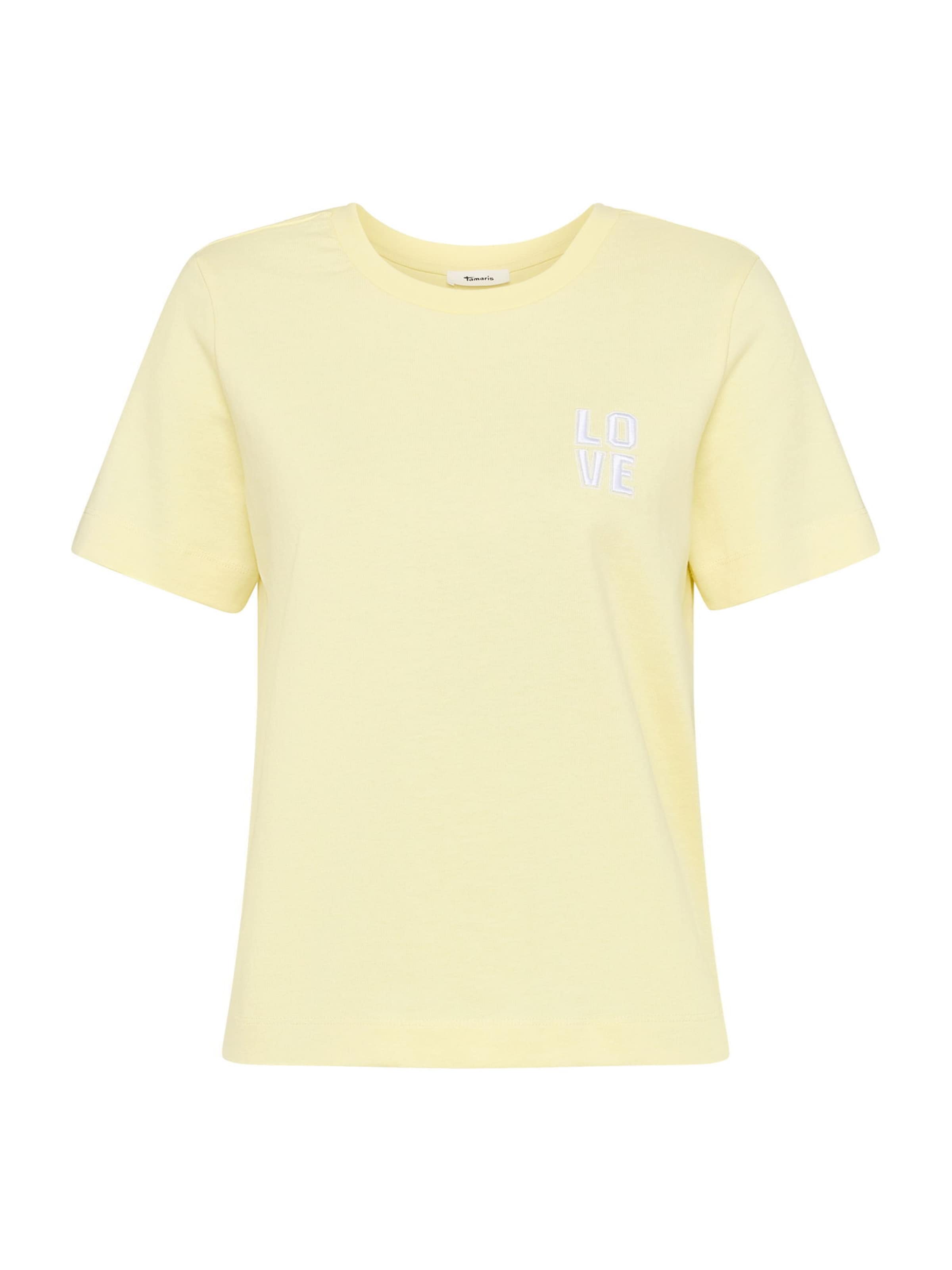 T-shirt Tamaris en jaune : devant
