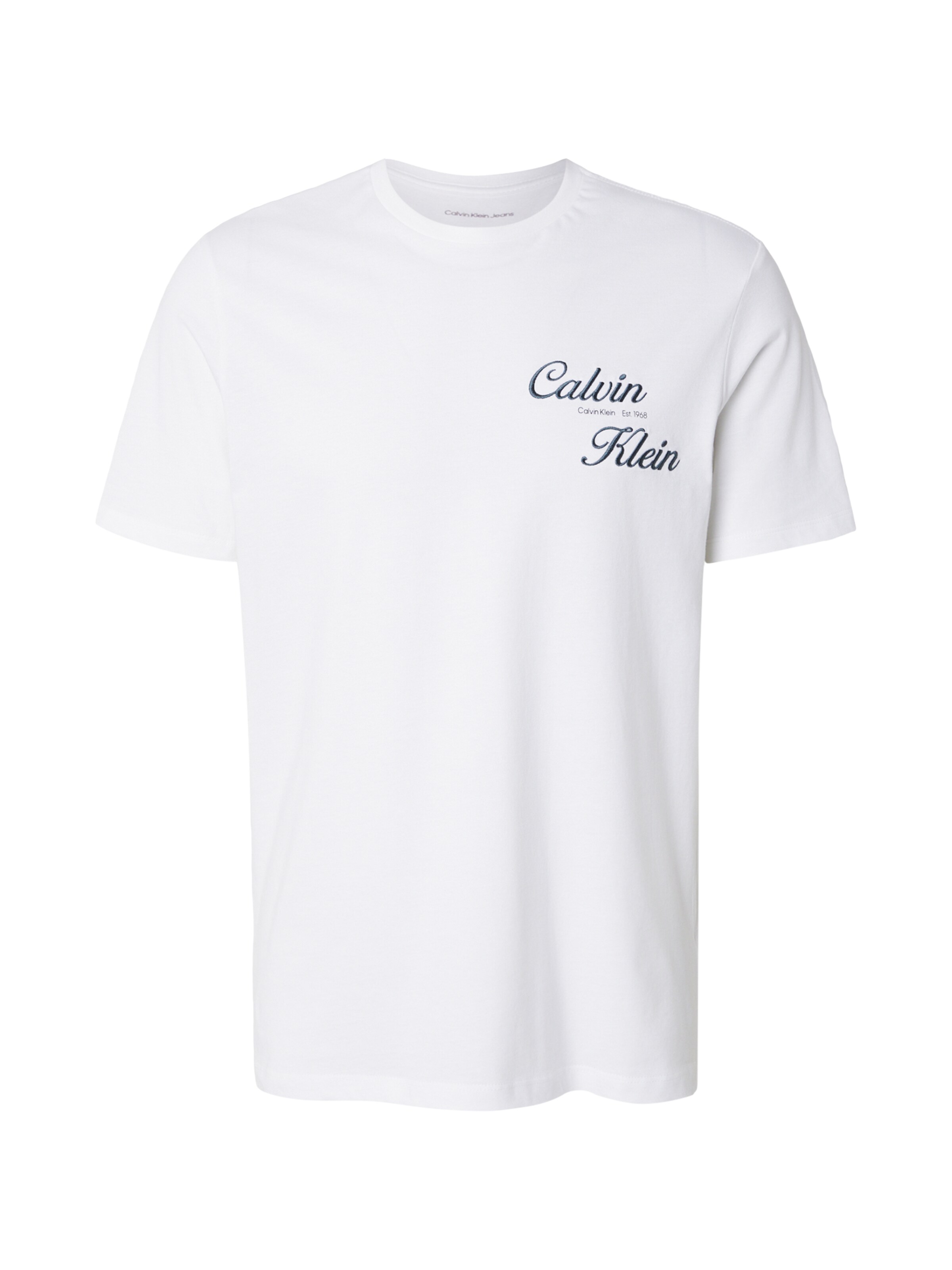 Calvin Klein Jeans Majica | bela barva: sprednja stran