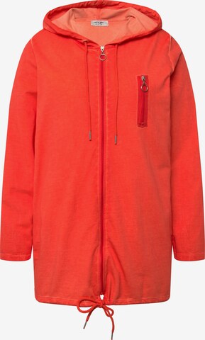 Angel of Style Zip-Up Hoodie in Orange: front