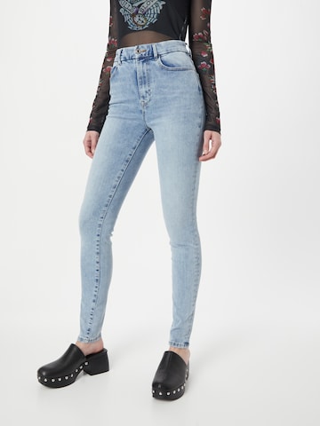 Lindex Skinny Jeans 'Clara' i blå: framsida