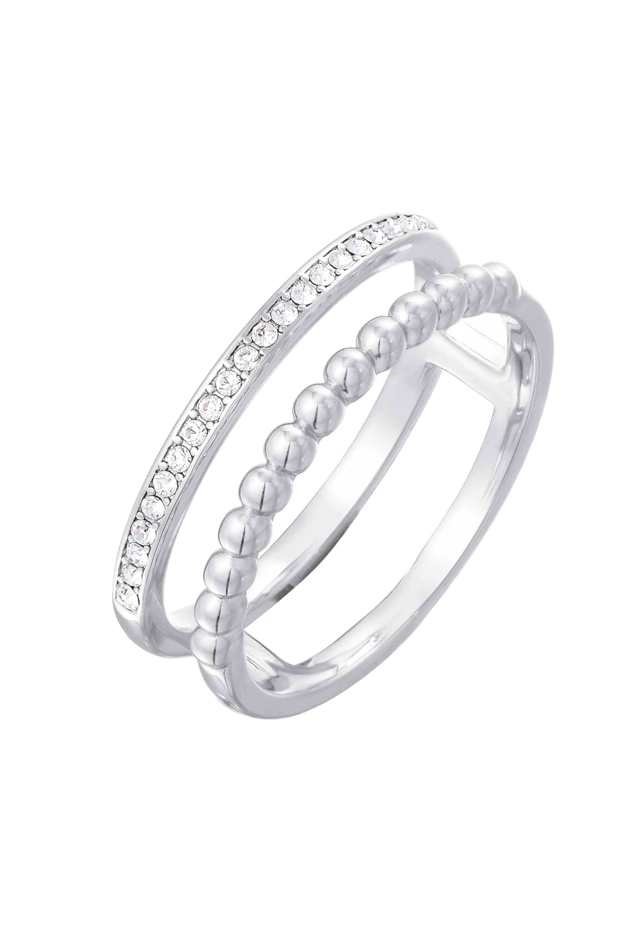 ELLI Кольцо в Серебристый: спереди