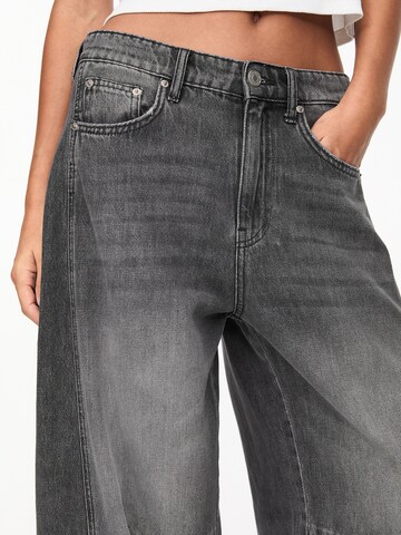 Wide Leg Jean Pull&Bear en gris