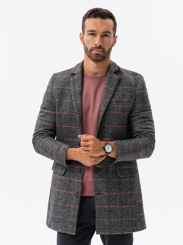 Ombre Between-Seasons Coat 'C500' in Grey: front