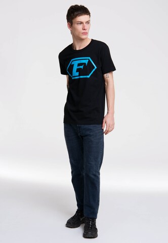 LOGOSHIRT Shirt 'Captain Future' in Schwarz