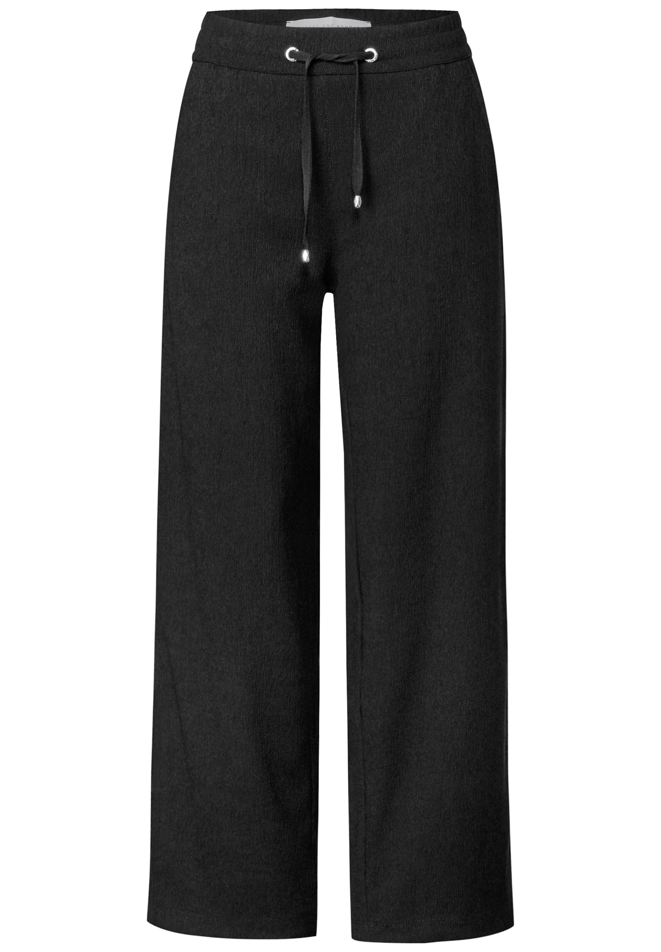 Street One Studio Hose in Schwarz: Vorderseite