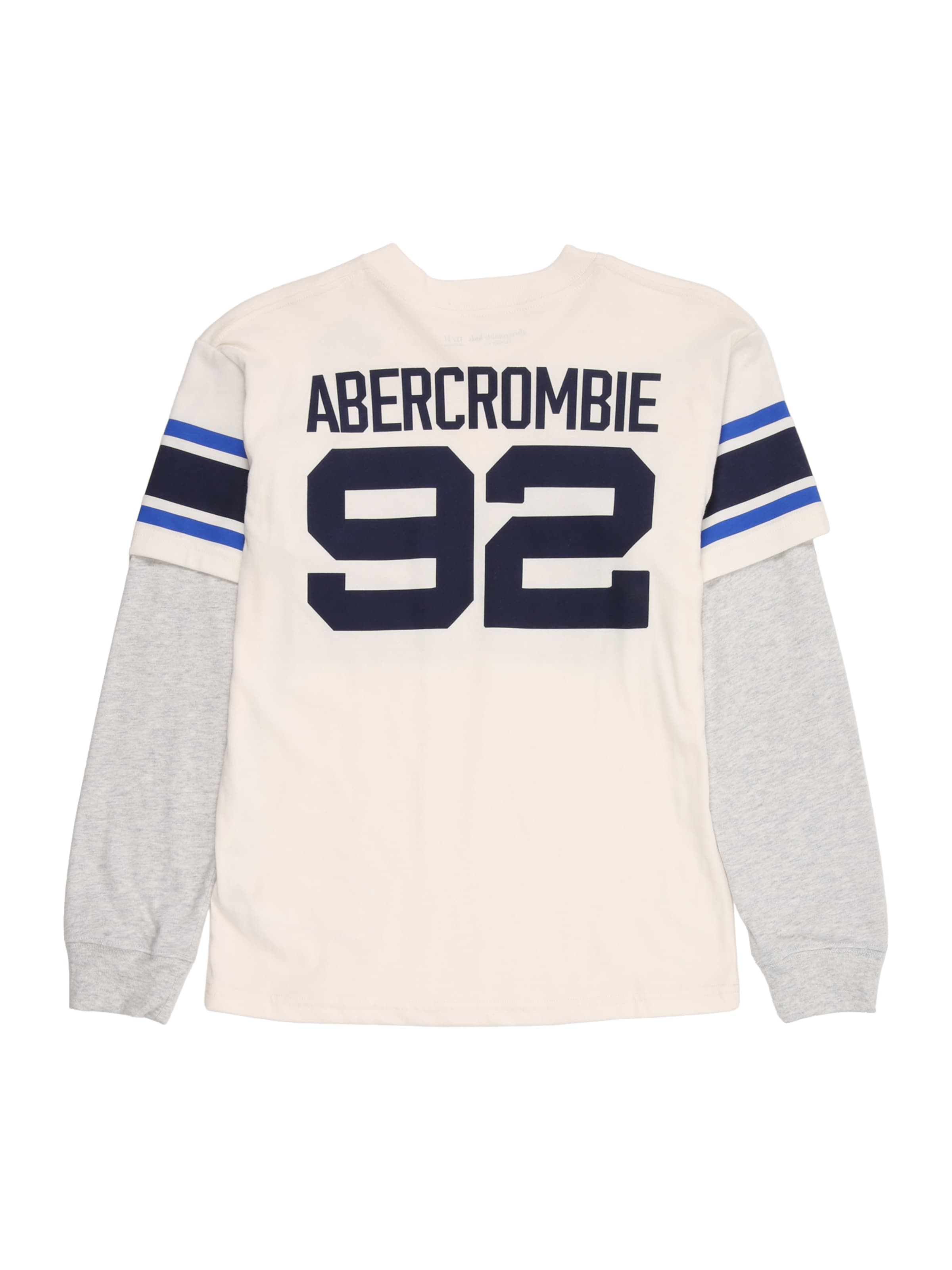 Abercrombie & Fitch Футболка 'FOOTBALL HANGDOWN' в Белый