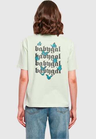 Mister Tee Футболка 'Babygal' в Зеленый: спереди