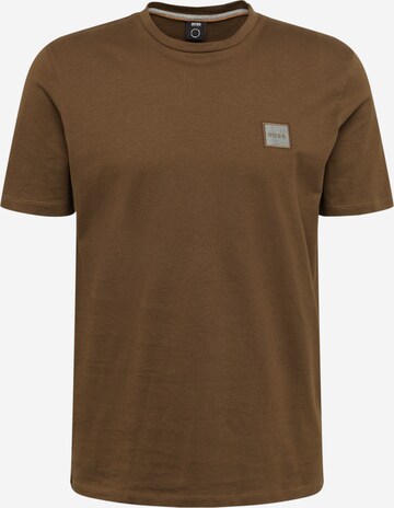 T-Shirt 'Tales 1' BOSS en marron : devant