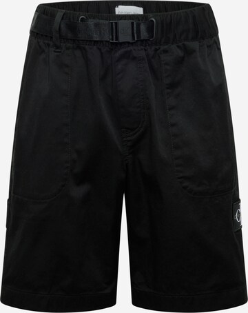 Calvin Klein Jeans Regular Pants in Black: front